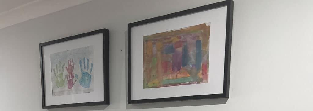 mirror and picture hanging